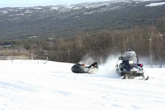 Snowmobile and snow sledding - Geilo Activity Center